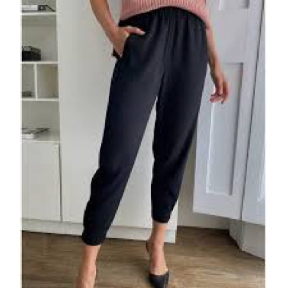 Aritzia Babaton Dexter Cropped pants elastic waist and cuffs